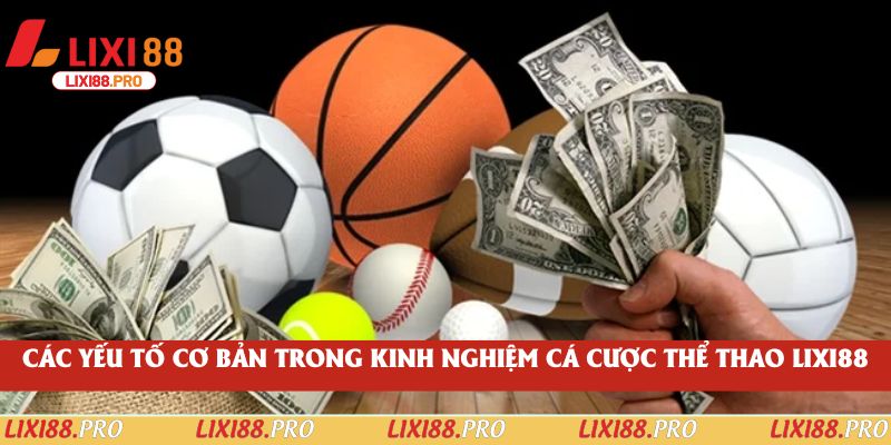 Các yếu tố cơ bản trong kinh nghiệm cá cược thể thao lixi88