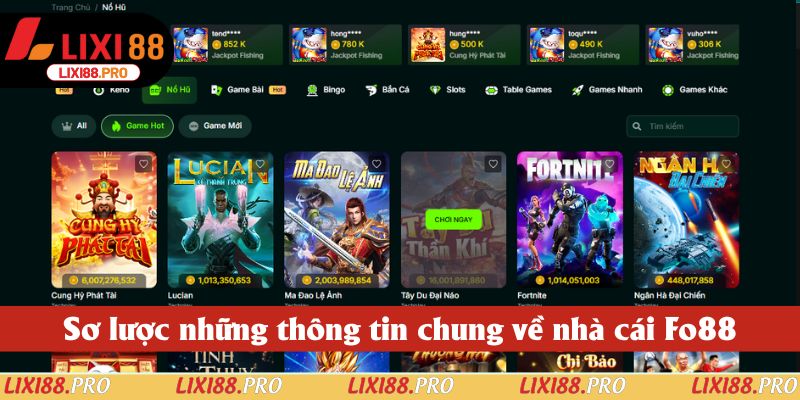 Sơ lược những thông tin chung về nhà cái Fo88
