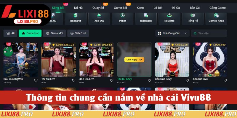 Thông tin chung cần nắm về nhà cái Vivu88 Thông tin chung cần nắm về nhà cái Vivu88